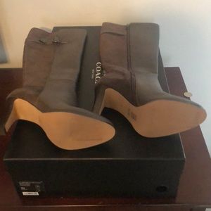 Coach Suede and Leather boots.